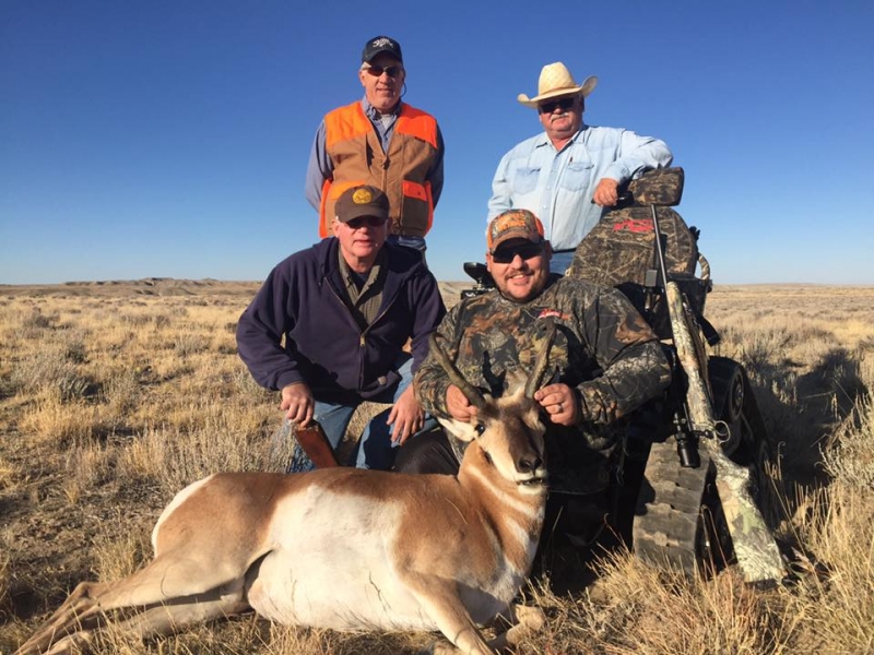 2016 Hero Daniel Barnes Antelope with guides Larry Allen, Steve Schrock, Rex Trumbull