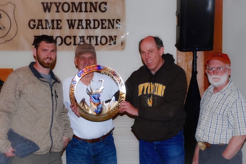 2016 Colton Sasser, Dan Currah, Bill Robertson and Larry Baker at Wyoming Game Wardens Association Annual Meeting