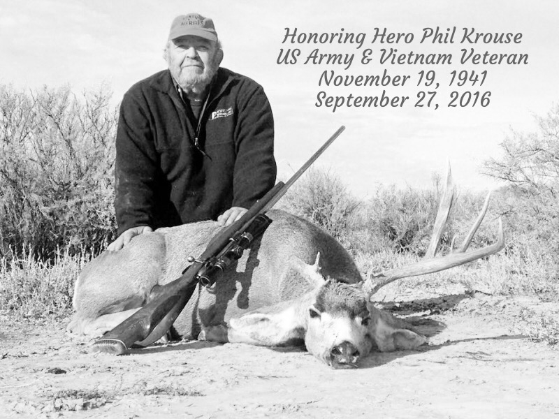 2016 Honoring Hero Phil Krouse, US Army, Vietnam Veteran, Brother and Friend
