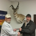 2016 Veteran Don Lambert and Darin Coyle. Thank you, Don, for helping us give back to our nation's disabled veterans!