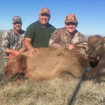 2016 Hero Mike Nading Jr. Elk with Hero Mike Nading and Guide Brad Borgialli, Grizzly Outfitters