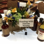 Flowers by Nate's. Hand made flower boxes by Brush 44 Designs