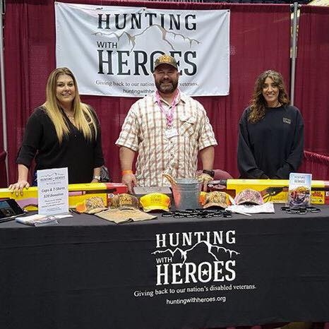 2018 WY Outdoor Expo, Hunting with Heroes Wyoming Team: Lindsay Stilwell, Ron Nading, Brandi Hans
