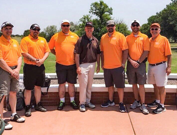 2018 WY Wranglers & Military Affairs Committee Annual Golf Tournament, Warren Air Force Base, (l to r) Bruce Meininger, Joshua Berger, Mike Bell, Jeremy Givens