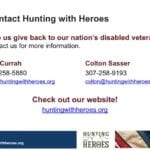 2016 Hunting with Heroes Contact Information